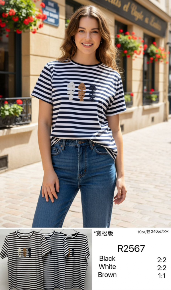 Bluzki damskie Roz S/M-L/XL , Mix kolor Paczka 10 szt 1